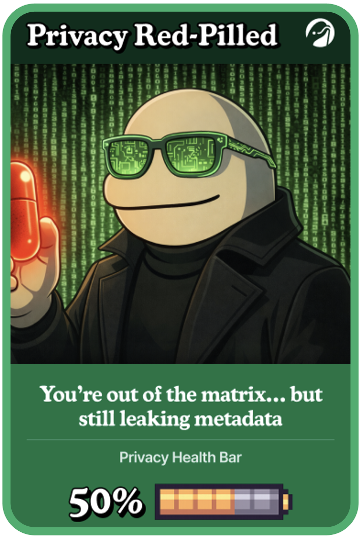 Privacy Red-Pilled result card